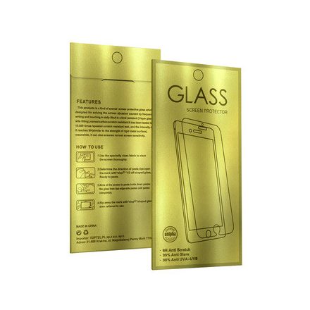 Samsung A12 / Samsung M12 Glass Gold előlapi üvegfólia 