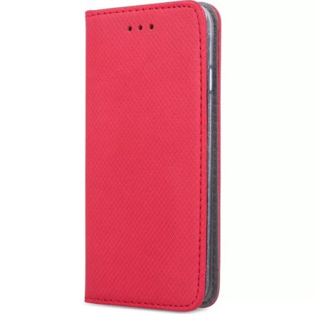 Smart magnet Samsung A546 Galaxy A54 5G (2023) oldalra nyíló mágneses könyv tok szilikon belsővel piros 