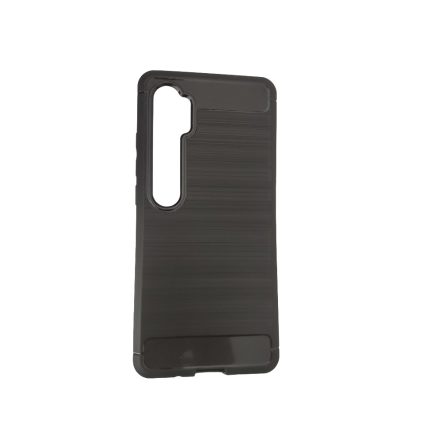 Xiaomi Mi Note 10 lite Carbon fekete szilikon tok