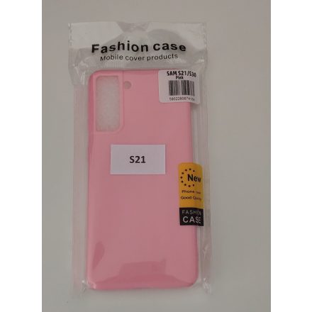 Samsung S21 Szilikon tok pink