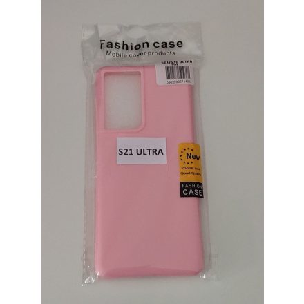 Samsung S21 Ultra Szilikon tok pink