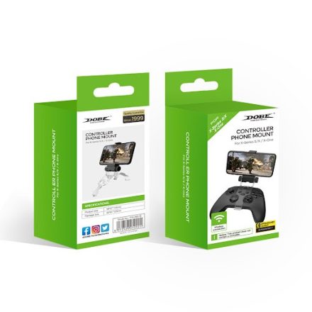 Dobe Xbox Series / One / Elite2 kontrollerhez telefon tartó