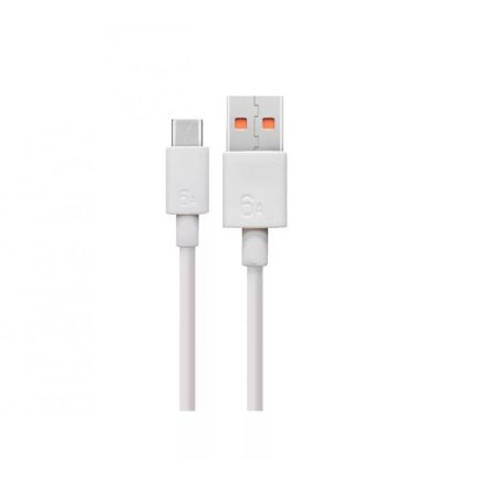 Huawei fehér gyári USB - Type-C gyorstöltő adatkábel 1m 6A (LX04072043) (04072043)