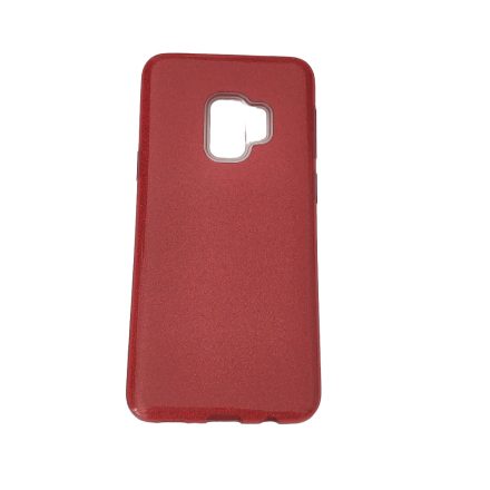 Samsung S9 Csillogós piros tok