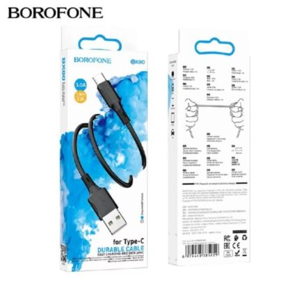 Borofone BX80 USB Type-C Kábel 1 Méter Fekete