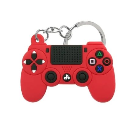 PS4 kontroller kulcstartó piros