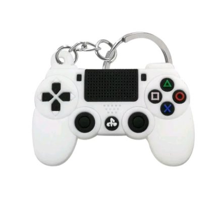 PS4 kontroller kulcstartó fehér