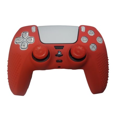 PS5 kontroller szilikon tok szett piros