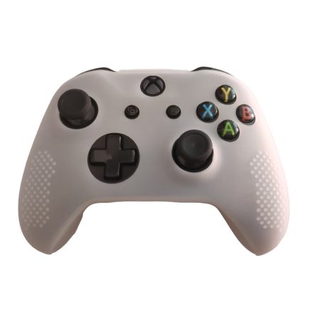 Xbox One S/X kontroller szilikon tok fehér átlátszó