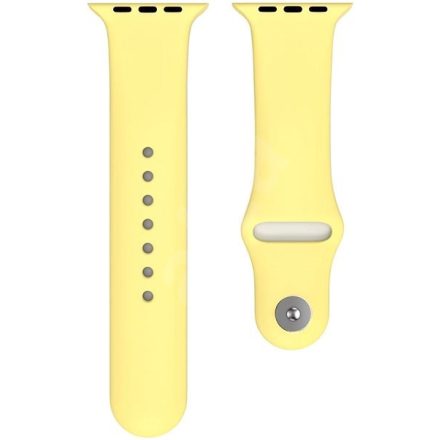 Apple Watch szilikon óraszíj sárga 42/44/45 mm